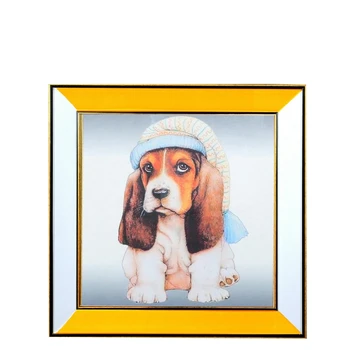 

Canvas Print Glass Acrylic Metallic Framed dog 51 * 51 cm