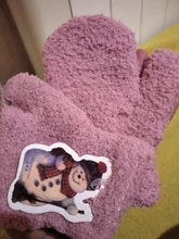 Warmom felpa gruesa bebé caliente guantes invierno guantes y manoplas de terciopelo los niños chico de lana de Coral guantes de dedo completo para 1-4Y chico s guantes