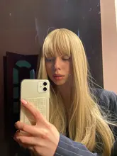 Blonde Wigs Bangs Wavy-Platinum Heat-Resistant-Fiber Henry Margu Cosplay Lolita Party