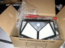 Solar-Light Garden-Decoration Motion-Sensor 100 Led Outdoor Waterproof 102 PIR 