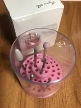 Soporte para Portabrocas de 48 agujeros, expositor de taladro de uñas, estante organizador, contenedor, cortador de molino, funda, accesorios de manicura