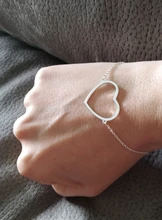 Pulseras de acero inoxidable para mujer, brazalete de cadena ajustable, mapa del mundo Simple, brazaletes de huella de corazón, regalo de amistad