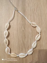 Gargantilla de concha Natural con cadena de cuerda para mujer, Collar, gargantilla de conchas marinas, Collar de verano, novedad