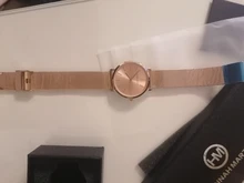La Rosa Oro 1 Set pulsera reloj del cuarzo de Japón creativo diseño impermeable de malla de acero inoxidable relojes reloj femenino