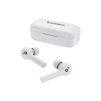 

HEADPHONES SUNSTECH WAVEPODS TOUCH WHITE - BT 5.0 TWS-IPX5-BATTERY EARPHONE 60MAH-CASE 650MAH CHARGE