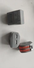 Cable-Connectors Splicing Push-In-Terminal-Block Mini Spl-2/3-212 Fast-Wire Compact Spring