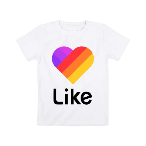 Детская футболка хлопок «LIKE 8» для мальчиков и девочек, Легкая футболка из хлопка с рисунком