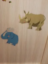 Jungle Animals Wall Stickers for Kids Rooms Safari Nursery Rooms Baby Home Decor Poster