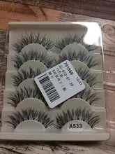 5 par/caja pestañas 3D fibra Artificial mucho pestañas duraderas las mujeres extensión y volumen de pestañas falsas