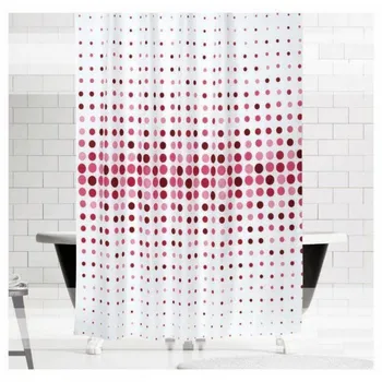 

Zethome 4961 Pink Shower Curtain 180 x 200 cm Modern Design Polyester Fabric Waterproof Washable Mould (71" x 78")