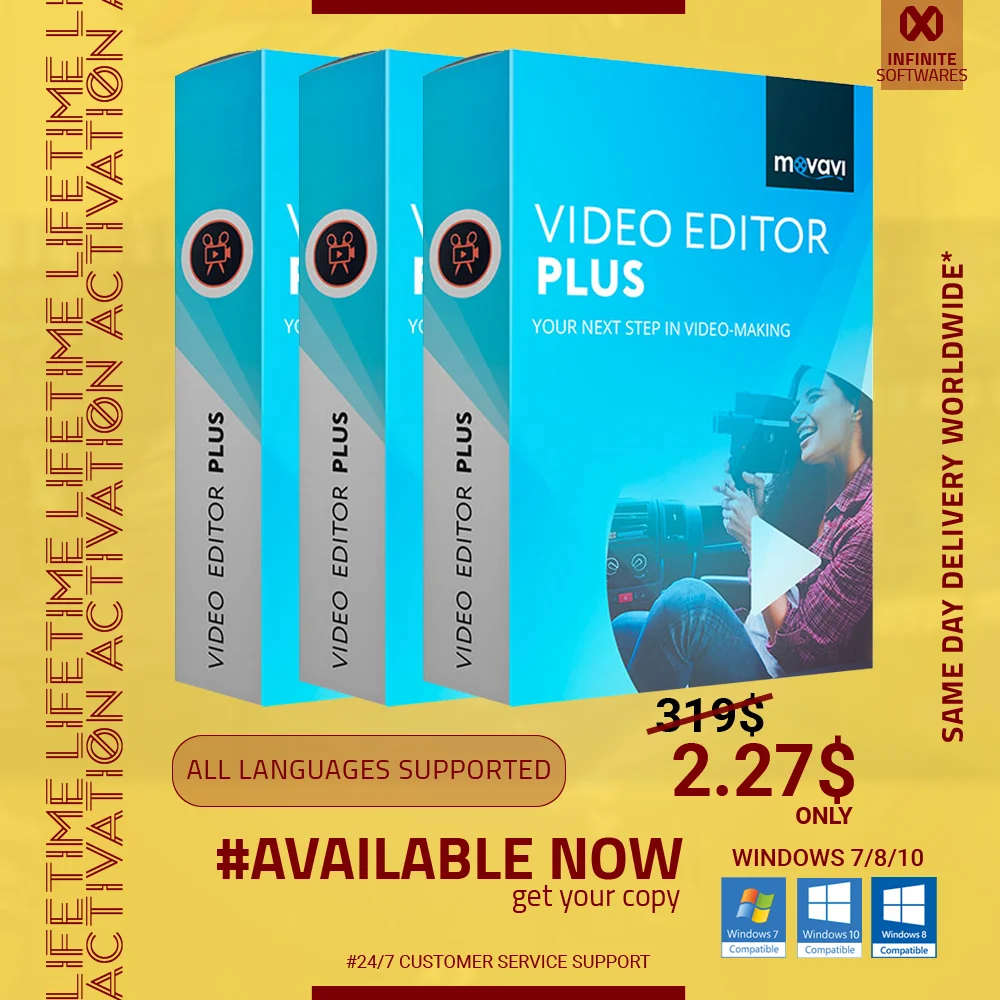 Movmoavi-Licencia de Editor de vídeo Plus 2021®Para la Vida