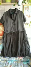 Nueva moda mujer verano coreano Estilo negro camisa plisada vestido de gasa con diseño de retales de señoras lindo Casual Midi Dress traje 6168