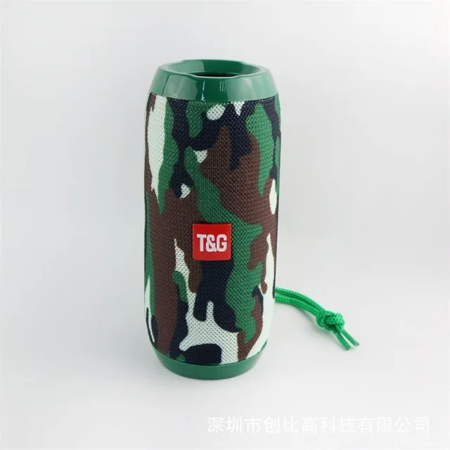 Camouflage TG117 открытый Bluetooth динамик портативный водонепроницаемый бас беспроводной громкий динамик мини Колонка коробка сабвуфер Поддержка TF карты - Color: Camouflage