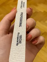 10 unids/lote papel de lija lima de uñas para uñas de gel 180/240 manicura profesional de pedicura de doble cara conjunto de limas de uñas herramientas