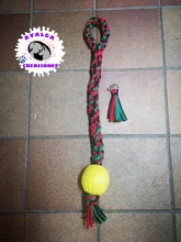 Dientes indestructibles mordida de goma divertido cachorro pelota de entrenamiento masticar juguetes ir conseguir sólido con cuerda de transporte perro mascota