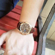 Relojes de lujo de cuarzo de los hombres relojes correa de cuero impermeable 30M de los hombres de moda gratis reloj con envío para hombres reloj con encendedor