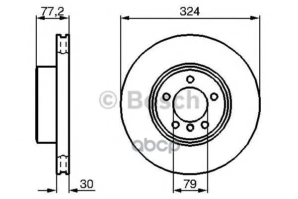 Тормозной Диск 0986479115 Bosch арт. 0986479115