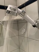 Cabezal de ducha presurizado, ahorro de agua de alta presión, manguera de soporte libre perforado, accesorios de baño ajustables, juego de Ducha