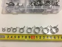 Envío Gratis 80 unids/set 7-18mm primavera Clip manguera abrazadera de tubo flexible tubo de agua de tubo de aire de coche herramientas