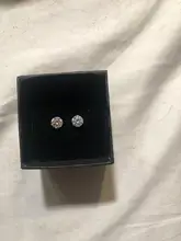 Stud-Earrings Wedding-Jewelry Sparkling Moissanite Top-Quality OEVAS Women 100%925-Sterling-Silver