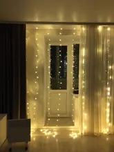 Curtain-Light Garland Led-String Garden Icicle Wedding Birthday-Party 300LED 110V 220V