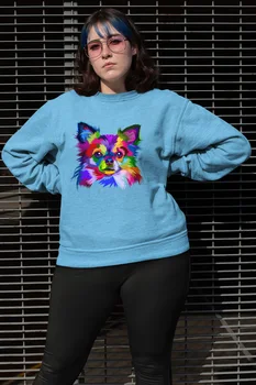 

Angemiel Wear Colorful Yorkie Blue Women Sweatshirts