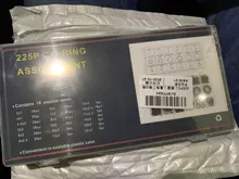 Rubber O-Ring Washer Gasket Sealing Plastic-Box Assortment Black with 225pcs/Lot 18-Sizes