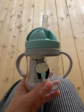 Taza De alimentación De bebé De 350ml con pajita para niños, nueva Taza De entrenamiento con pajita para aprender a beber