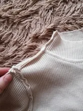 Women Sweater Pullovers Knitted Turtleneck Long-Sleeve Elasticity Streetwear-Top Multicolor