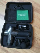 Pistola de masaje de alta frecuencia para relajación muscular, masajeador eléctrico con bolsa portátil, pistola de terapia para fitness