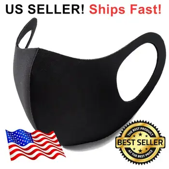 

Vip Dropshipping USA Black Reusable washable men women comport disposal Cloth Face protective Cover USA Ship Within 7 Days