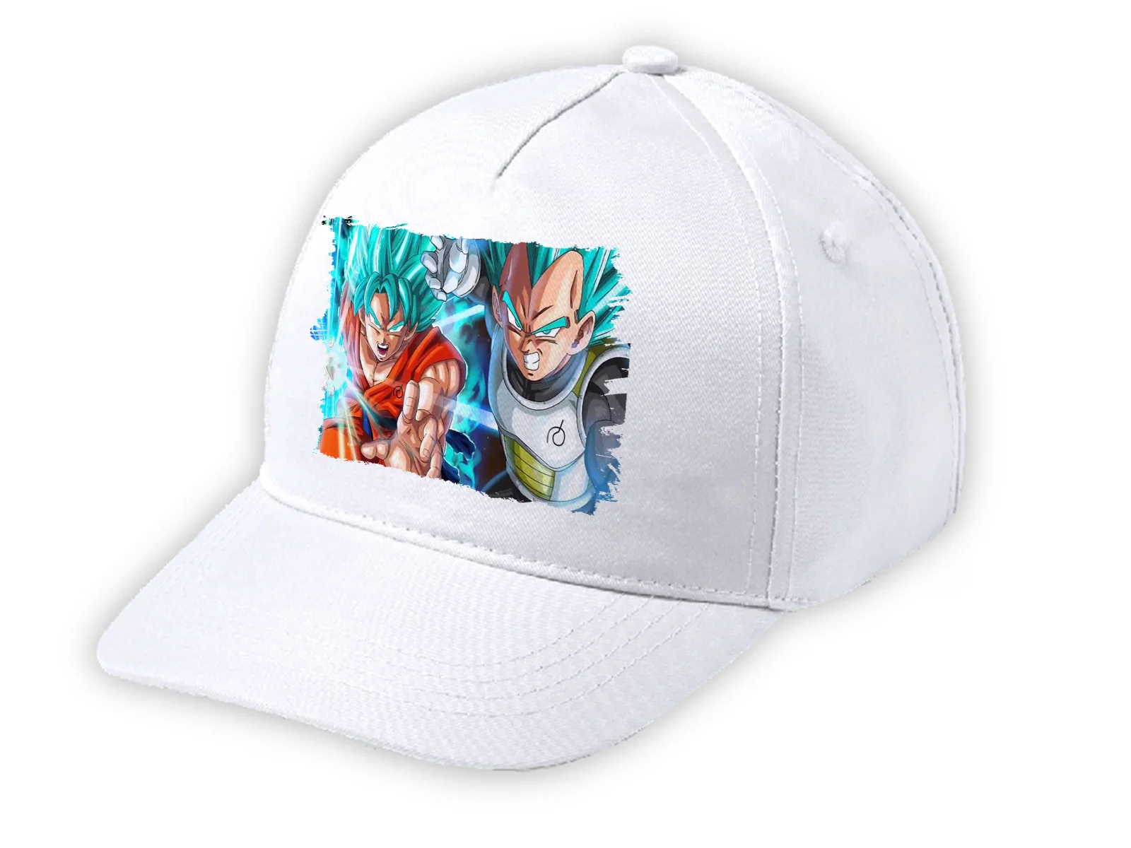 MERCHANDMANIA белая кепка для мальчика GOKU VEGETA SSJ GOD BLUE мягкая маленькая Спортивная