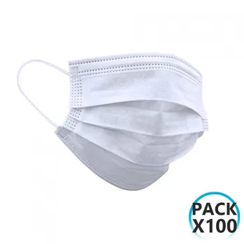 

Pack 100 non-reusable surgical masks White O91