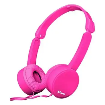 

Headphones trust nano pink - drivers 27mm-omnidirectional microphone-folding-cord 110cm - jack 3.5mm - func. Hands