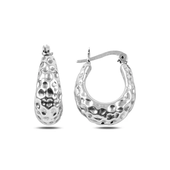 

Silver 925 Sterling Patterned Bag Earrings