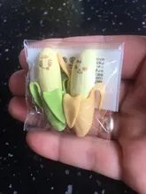 Goma de borrar con motivos frutales para niños, lápiz con motivos frutales, 2 uds.