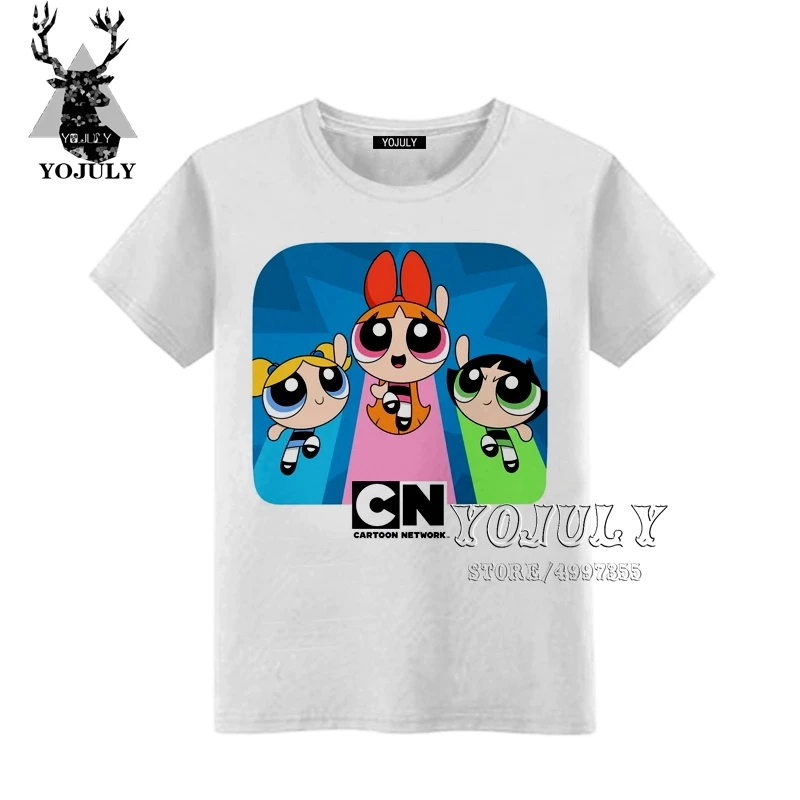 YOJULY The Powerpuff/детская одежда с 3D-принтом для маленьких девочек и мальчиков детская футболка Лидер продаж, модная одежда с круглым вырезом, A470 - Цвет: 3