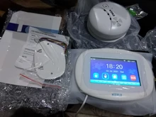KERUI inalámbrico Tuya inteligente WIFI en casa Detector de humo 80db protección bombero sensores tienda de seguridad de la casa sistema de alarma