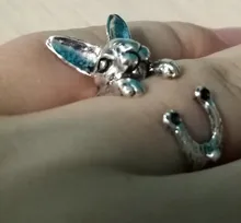 Anillos de gato Kinitial Vintage para mujer y hombre, Anillos de animales Punk, Anillos de gato, bisutería, 1 ud.