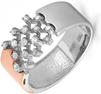 

Kabarovsky ring with 16 diamonds in red gold