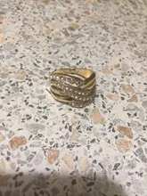 FDLK-Anillo de aleación de lujo para mujer, con incrustaciones, regalo de joyería
