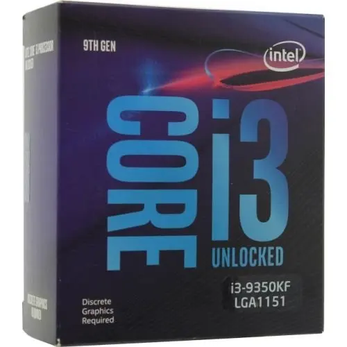 Процессор Intel Core I3 9350KF Socket 1151 (4.0GHz/8Mb) Box (without graphics)|Процессоры| |