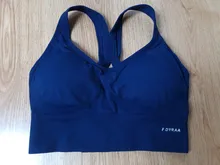 F.DYRAA mujeres Sujetador deportivo Push Up Crop superior femenino Fitness gimnasio sujetador hueco transpirable superior Sexy Running Yoga Bra ropa deportiva