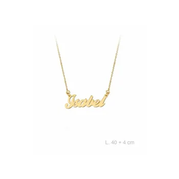 

Choker with custom name in sterling silver plated