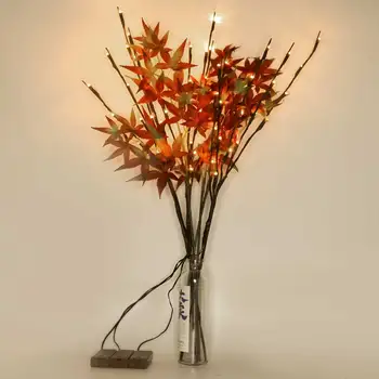 

LED Willow Branch Lamp lights with Maple branch Branches String Light battery powered for home Party cafe shop Decor Lights