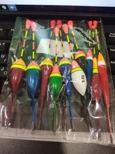 Juego de flotadores de pesca, boya, palo de luz de pesca, oscilante, tamaño variado, Color, accesorios de boya, 10 unids/lote
