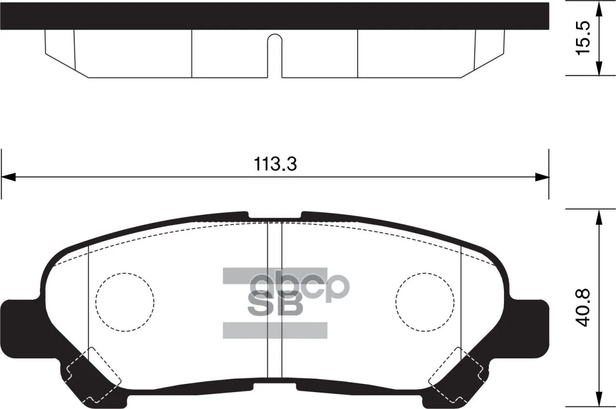 Колодки Тормозные Toyota Highlander 07- Зад. Sangsin Brake Sp2136 Sangsin brake арт. SP2136