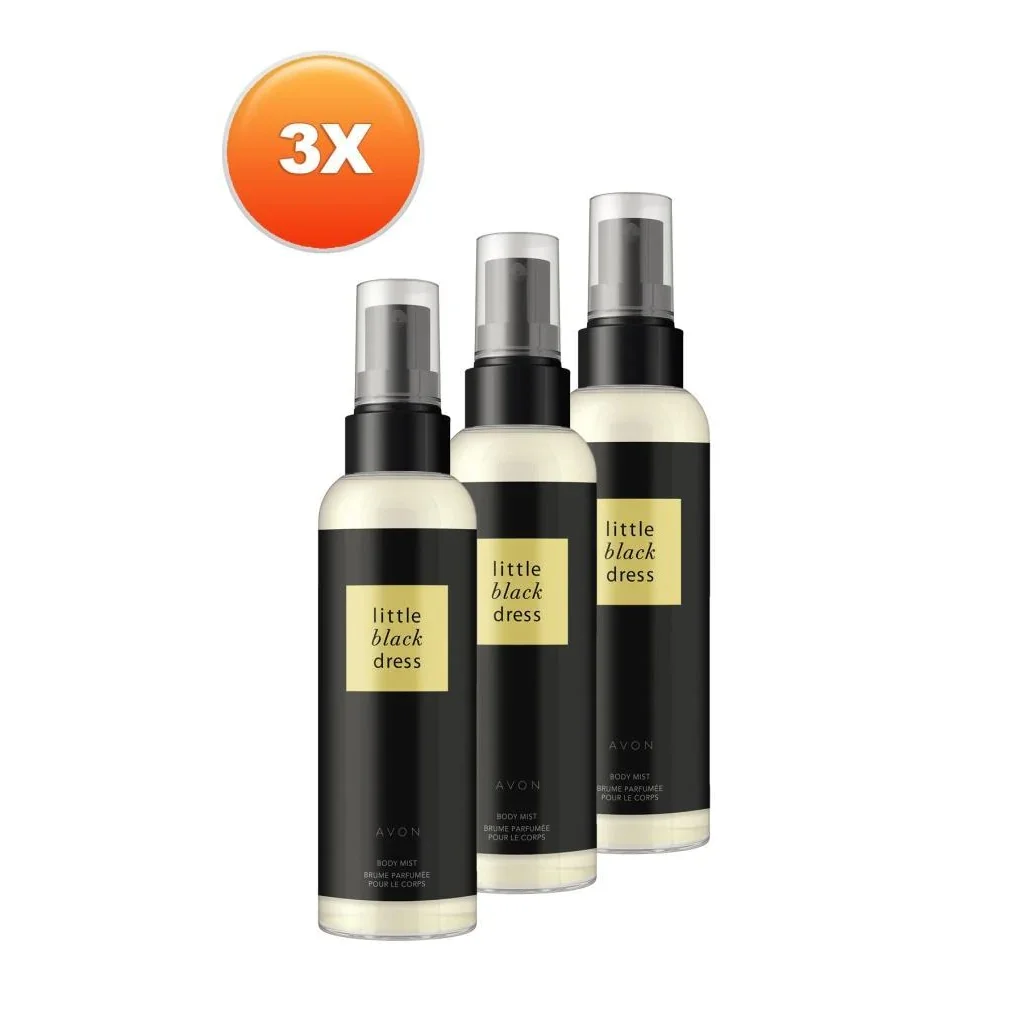 Маленькое Черное женское платье Avon спрей для тела тройной костюм бесплатная