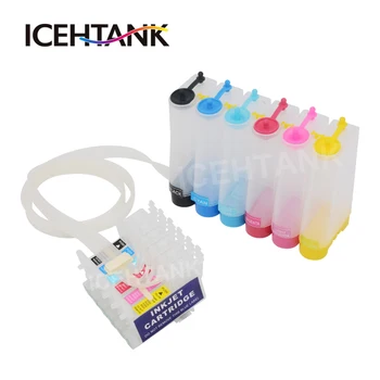 

ICEHTANK T0481 - 6 Continuous Ciss Ink Tank For Epson Stylus Photo R220 R300 R300M R320R340 RX500 RX600 RX620 RX640 Printer