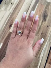 SIPENGJEL-anillos de circonia cúbica para mujer y niña, sortijas ajustables de ojo negro y oro rosa, joyería de boda de lujo